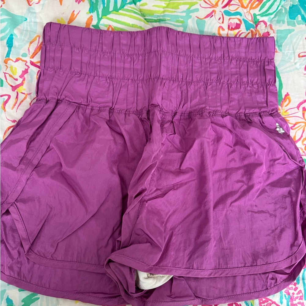 Purple Free People Movement Way Home Shorts Size Small